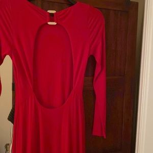 Womens Guess Red Backout Maxi/Gown Size M